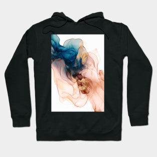 Nighttime Coffee - Abstract Alcohol Ink Art Hoodie